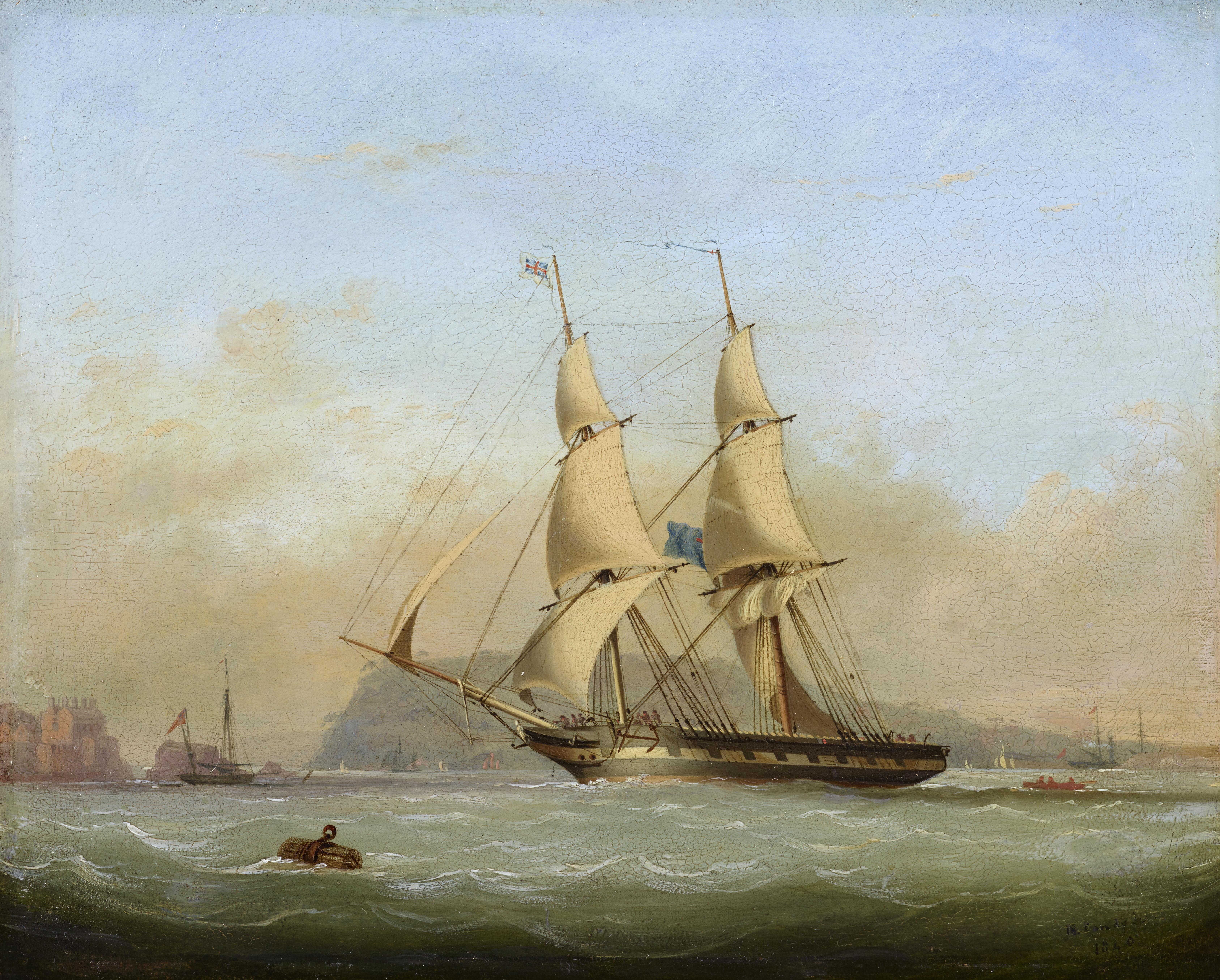 HMS Persian in Plymouth Sound